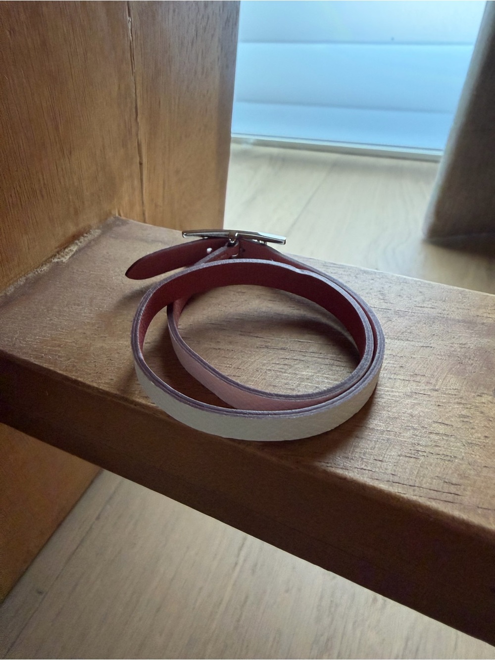 Hermes Behapi Double Tour bracelet in White - Picture 3 of 6
